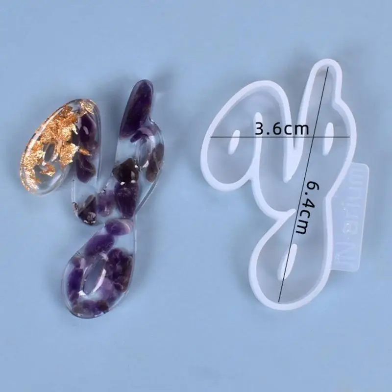 

31BF A-Z Shaped Resin Mold Handmade Necklaces Earrings Casting Mold DIY