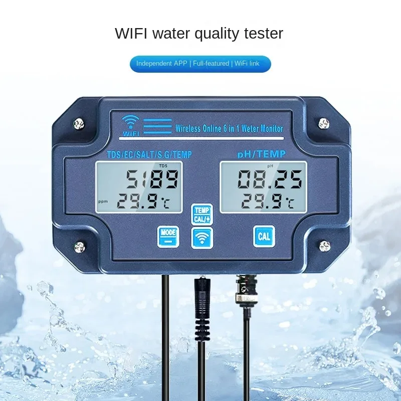 

Multifunctional with WiFi online detection digital display PH/TDS temperature EC acid-base salinity meter test instrument