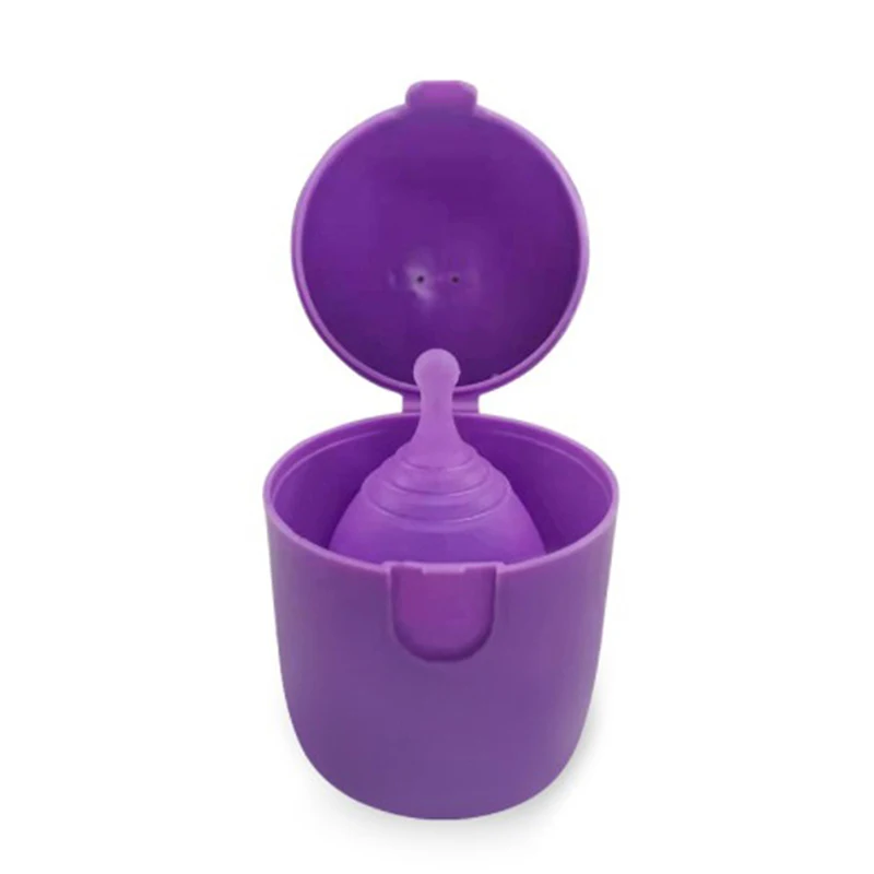 Portable Menstrual Cup Medical Silicone Leak-proof Lady Women Menstrual Period Cup With Storage Case Feminine Hygiene Product