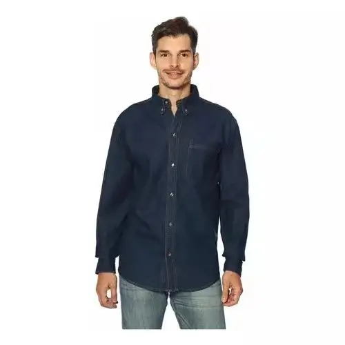 

Мужские Sle Long Sve Ironl Cowboy irt, хлопковые, износостойкие, с откидным воротником Briti, внутренняя одежда, чистый цвет irt