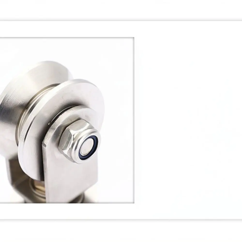 Durable 304 Stainless Steel Swivel Pulley Track Roller Wheel For Sliding Gate Door Window Industry Machine Parts