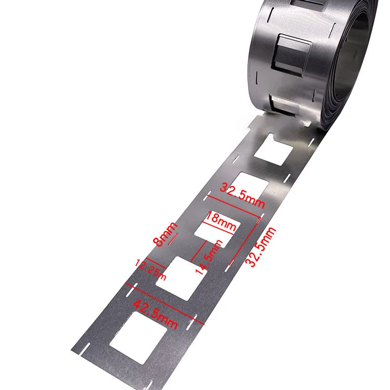 1m/2P nickel strip 32650 Bttery connecting piece nickel plated nickel strip 0.15mm thick 32.5/34.5mm for 32650 battery electrode