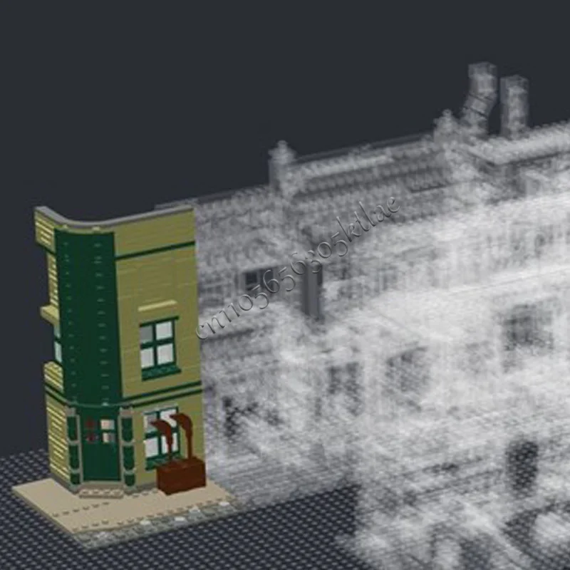 351 ELEMENTÓW Diagon Alley 75978 Przedłużenie Ulicy Diagonowej MOC Personalizowany Modularny Model z Klocków DIY Prezent na Święta