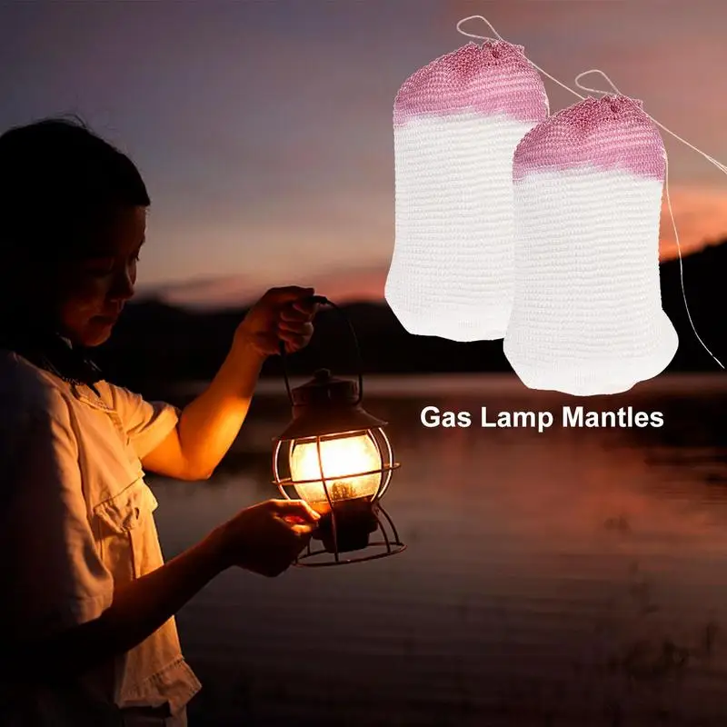 20 Stück Gas mäntel Glüh körper Single-Capped Lampe Docht für Outdoor-Petromax Propan Laterne Paraffin Gas Lampe Mäntel