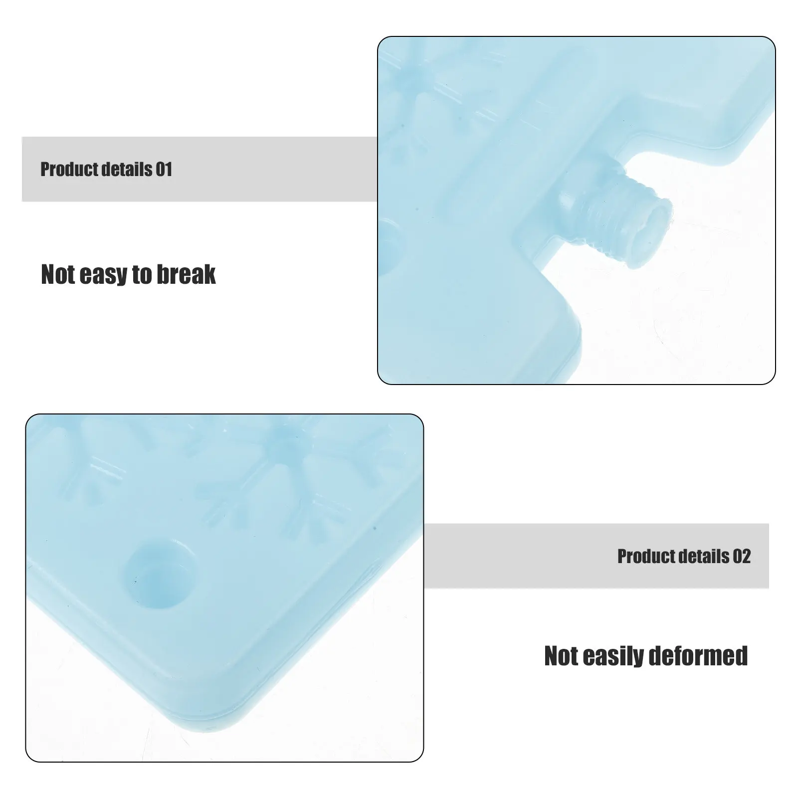 

2Pcs Portable Ice Packs for Air Cooler Small Refrigerator Ice Box Reusable Cooling Pack Lunch Boxes Outdoor Use