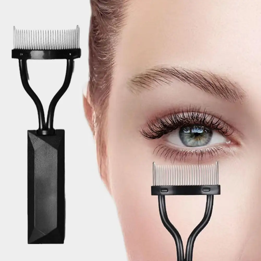 1pc Wimpern Kamm Wimpern Separator Mascara Lift Curl Metall bürste Make-up-Tool Schönheit v6q6