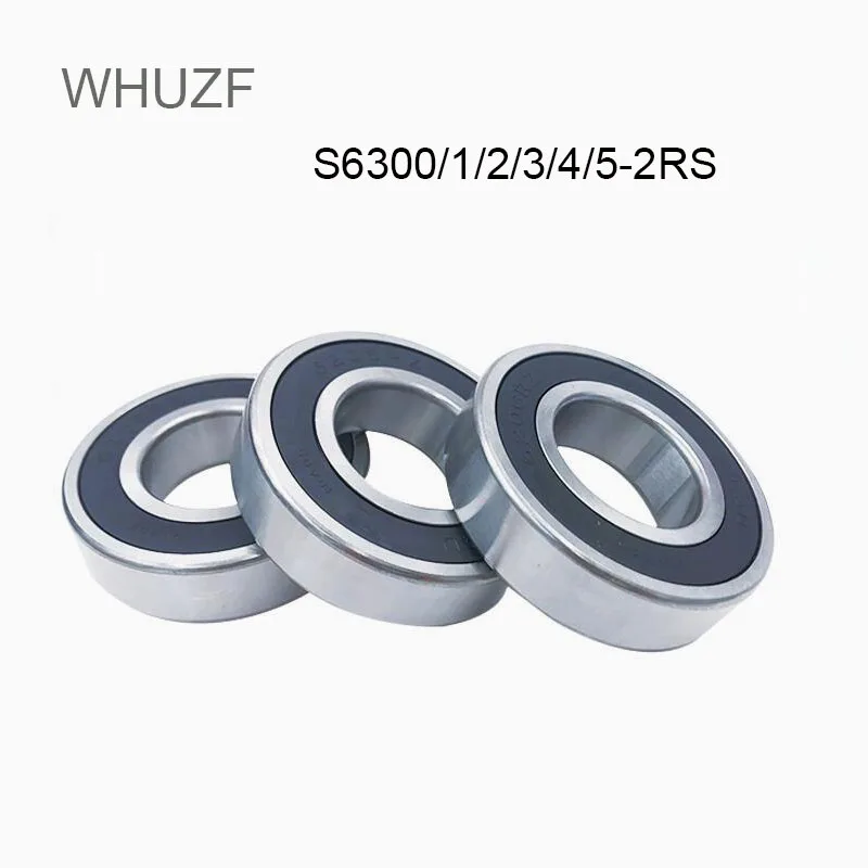 

WHUZF S6300-2RS Ball Bearing S6301RS S6302RS S6303RS S6304-2RS S6305-2RS 2RS RZ 2RZ Stainless Steel Deep Groove Ball Bearings