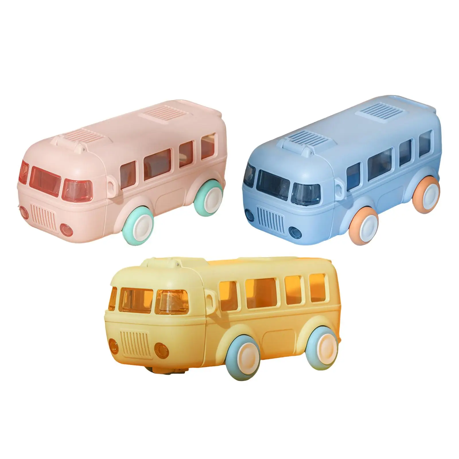 Bus Shaped Water Bottle With Straw for Child Outdoor Portable Water Cups Gifts