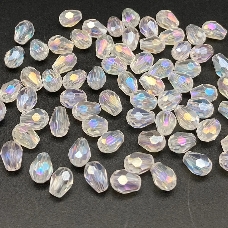 3*5 5*7 8*11mm Faceted Austria Waterdrop Crystal Beads for Jewelry Making Teardrop Glass Beads DIY Bracelet Earring Supplies