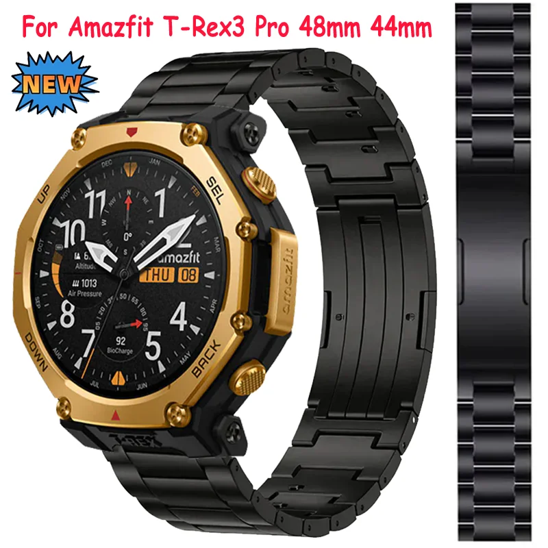 

Ремешок из титанового сплава 20/22 мм для Amazfit T-Rex3 Pro 48 мм 44 мм/Balance 2 1/Bip 6, высококачественный браслет для часов Huawei Watch GT6/5/4 46 мм