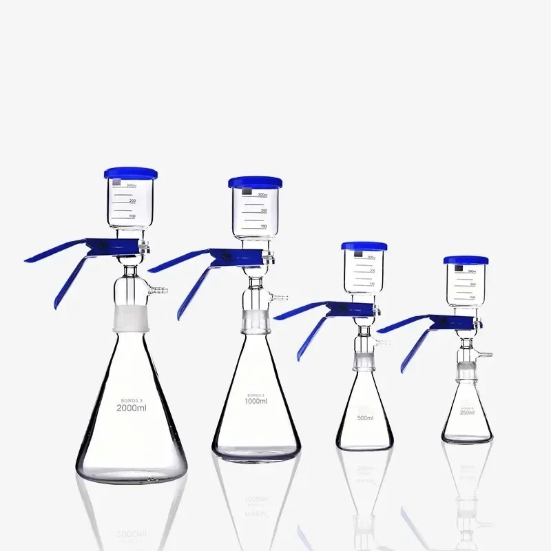 Borosilicate Glass Sand Core Vacuum Funnel with Microporous Membrane Filtration Liquid Emulsion Separation