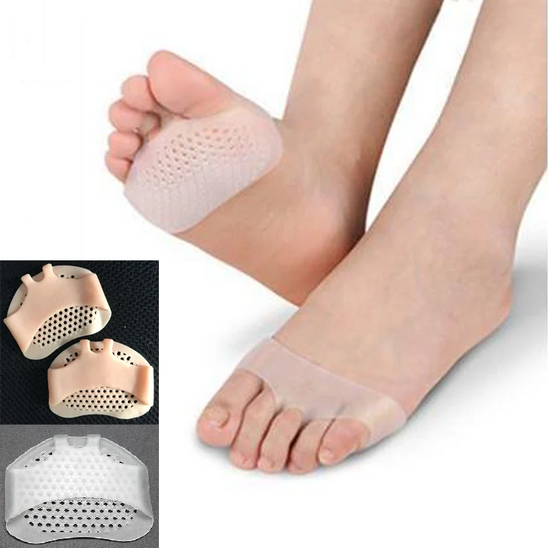 

1Pair Silicone Forefoot Pads for Women High Heel Shoes Foot Blister Care Toes Insert Pad Finger Toe Separator Gel Pads Foot Care