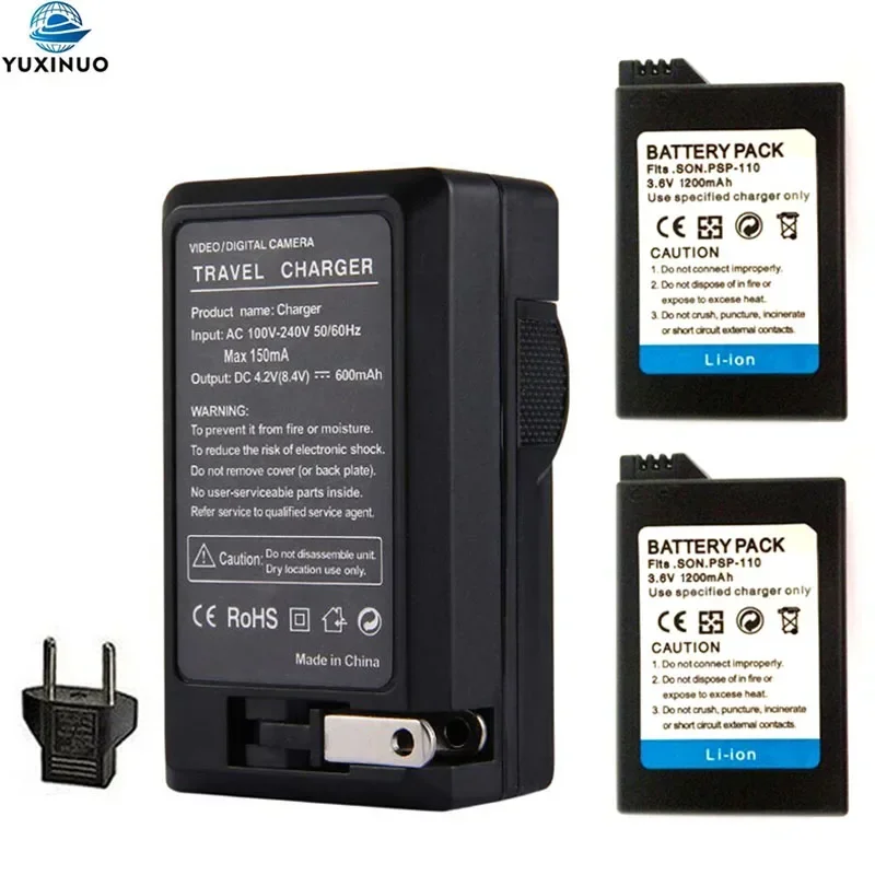 

3.6V 1200mAh PSP-110 PSP-S110 PSP110 Li-ion Battery + AC Charger for Sony PSP1000 PSP-1000 1001 1002 1003 1004 1005 1006