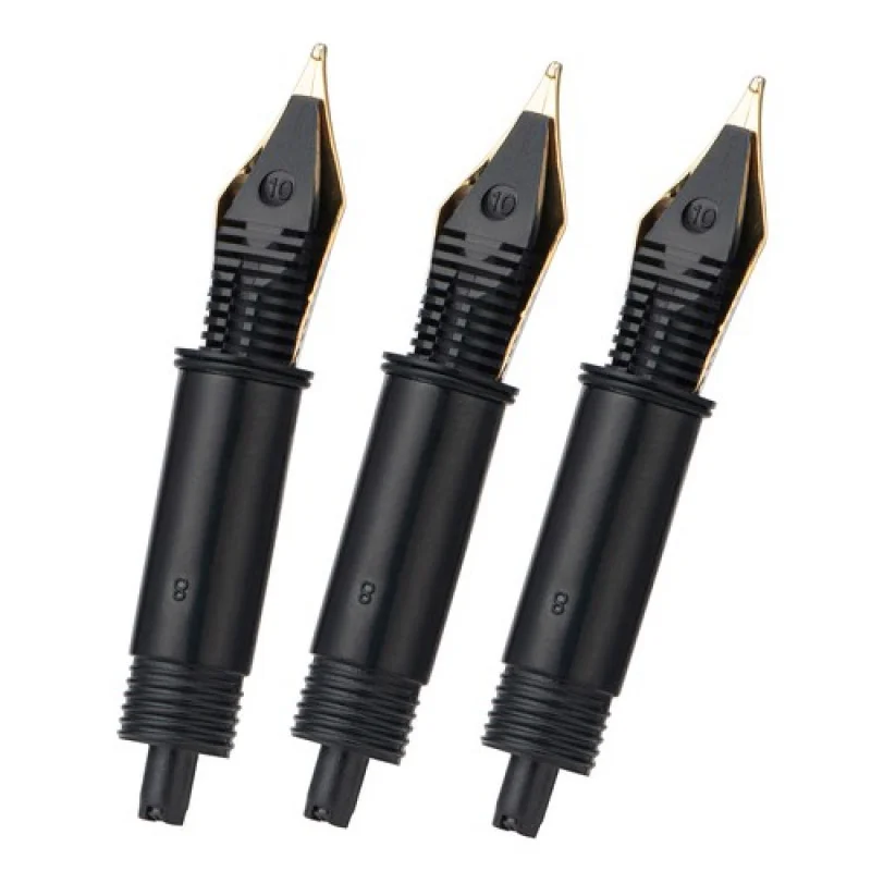 A+ 3 pezzi Jinhao # 5 pennini per penna stilografica sostituiti in metallo EF/F/M per mini penna 82 88 95 100