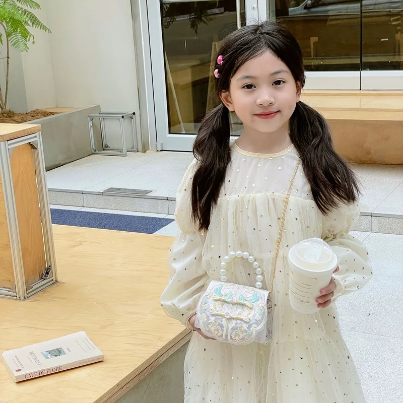 

Детская сумка через плечо Ретро Sweet Pearl Кошелек и сумки Дизайнерские сумки Сумка для мамы и ребенка для девочек Сумка Женская