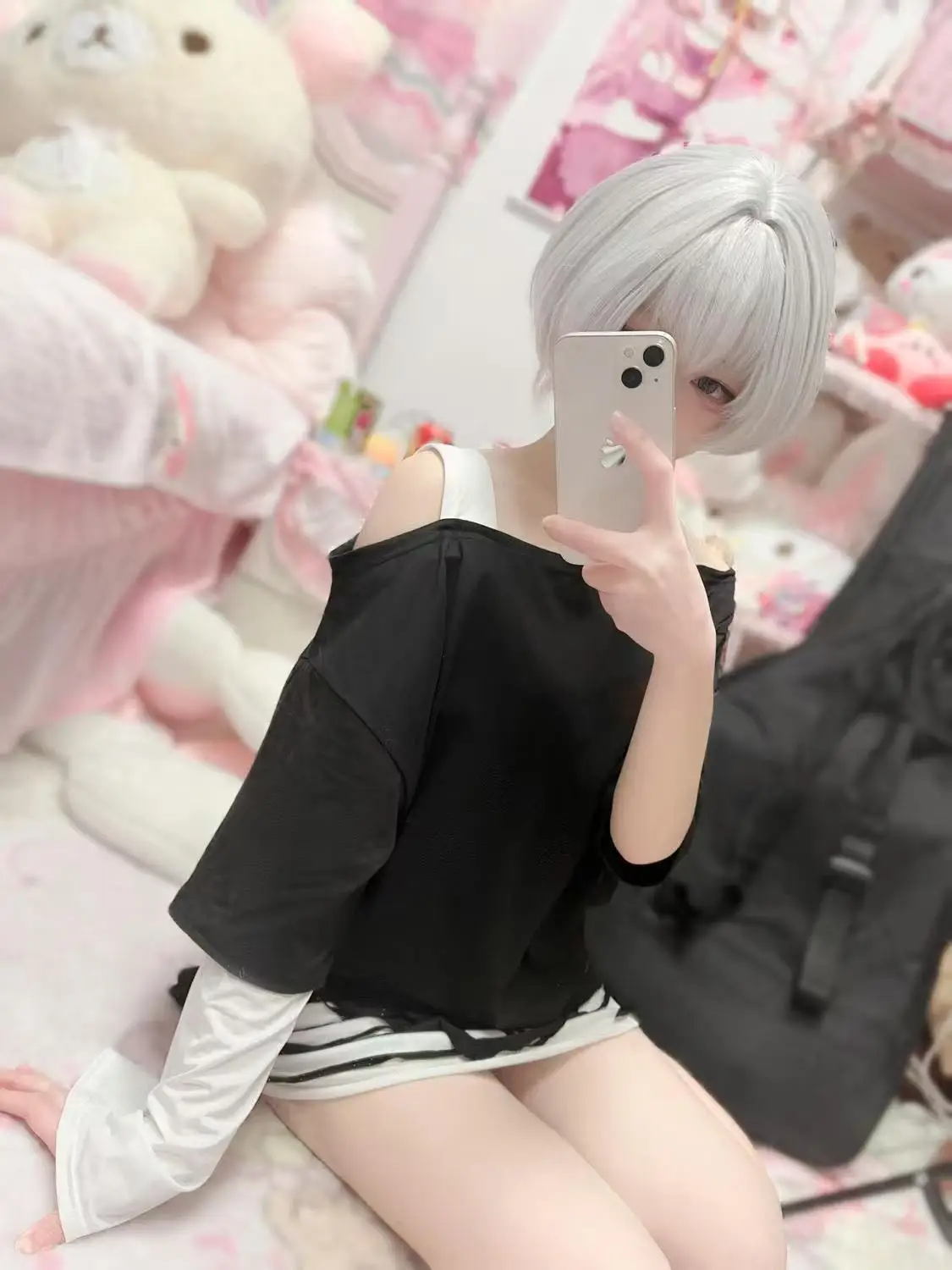 

BanG Dream Stray Children cosplay costume Yorune's anime daily wear fake two piece outfit suitable for Halloween and Christmas