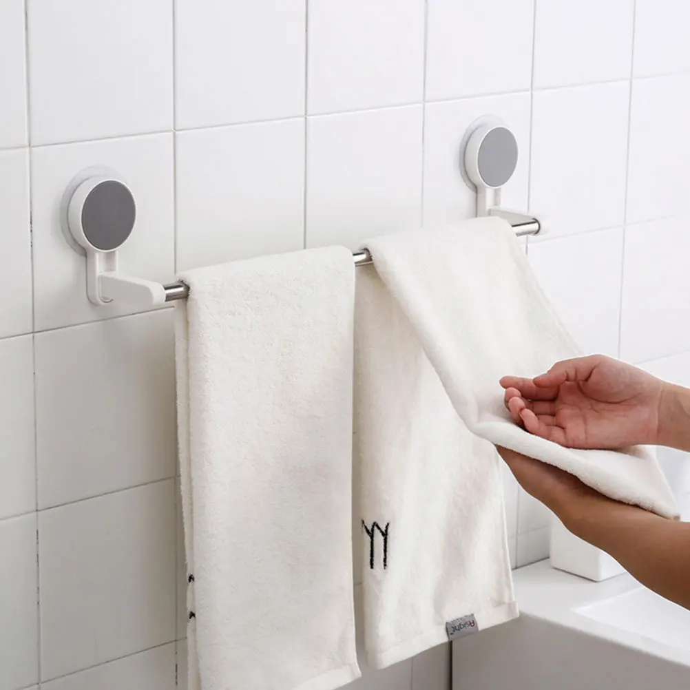 

2 шт. держателей для полотенец из нержавеющей стали с присосками, высокопрочные полки для ванной, кухни, органайзер для полотенец, кухонных принадлежностей и крышек