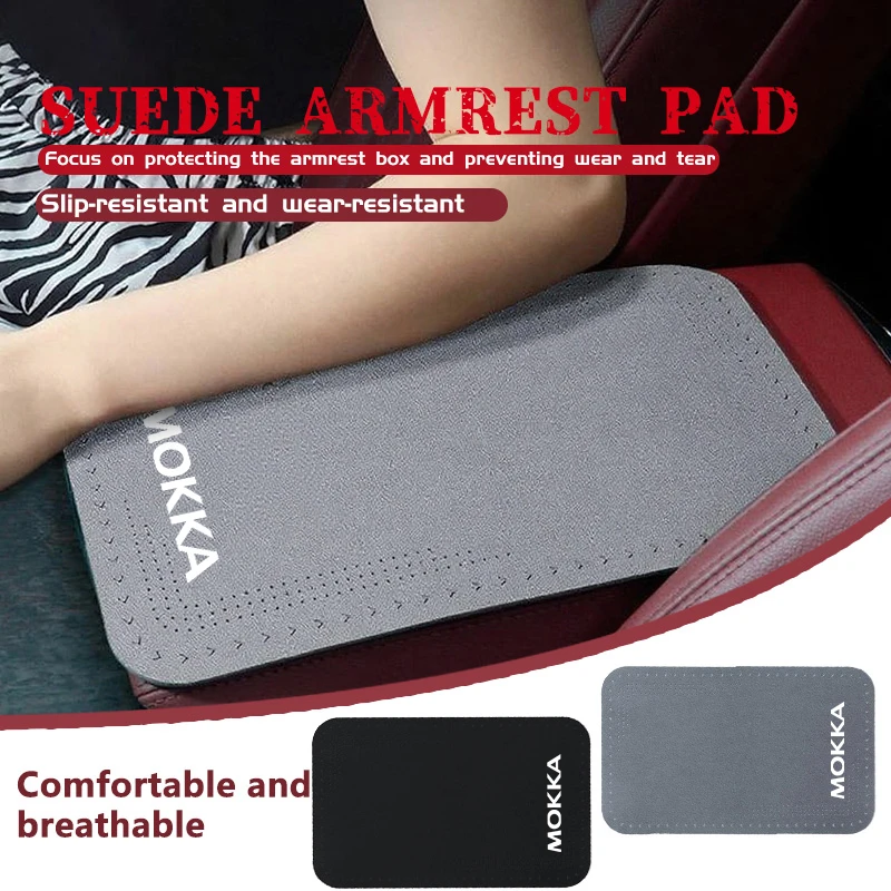 For Opel Car Armrest Box Pad Suede Center Console Cushion Mats Interior Accessories Mokka Astra H K J G Corsa D E Vectra C B