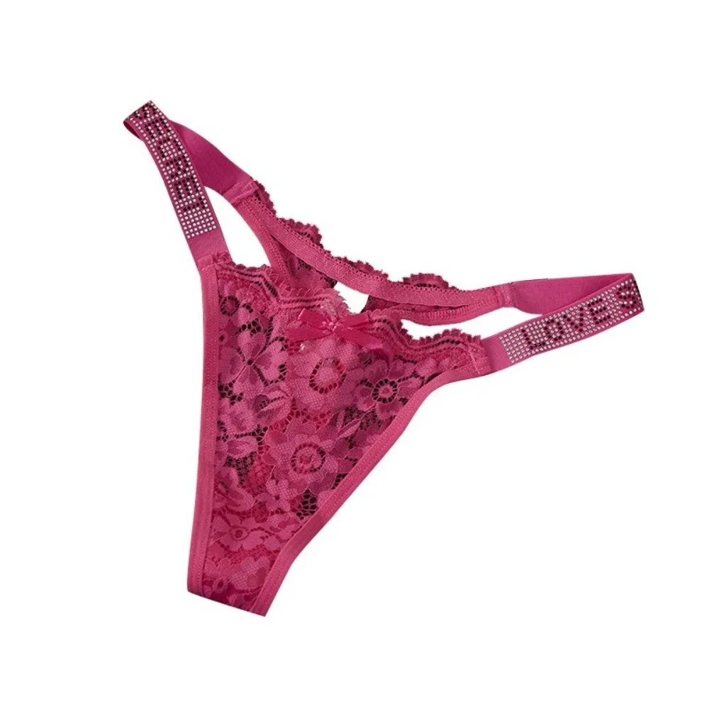 Atmungsaktive Kristallspitzen-Blumen-Slips, Niedriggeschnittene, Bestickte, Nahtlose Tanga-Unterhosen mit Baumwollzwickel, Bikini-Unterwäsche, Geschenke für Frauen – Detail 8