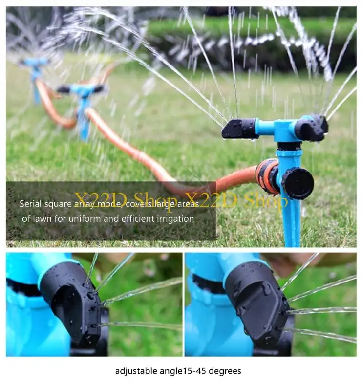 X22D High Efficiency Garden Water Sprinkler With Lightweight Plastic Construction For Professional Landscape Irrigation