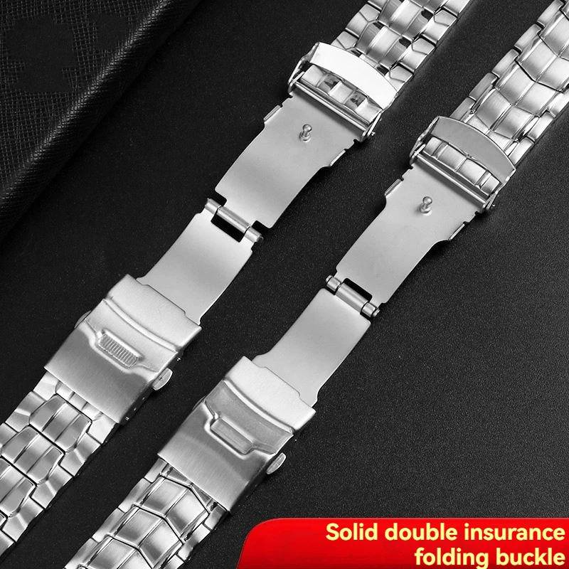 Pour Casio Edifice EF-550/EF-524D remplacement de Bracelet de montre en acier inoxydable, Bracelet en caoutchouc de Silicone hommes, Bracelet Durable étanche