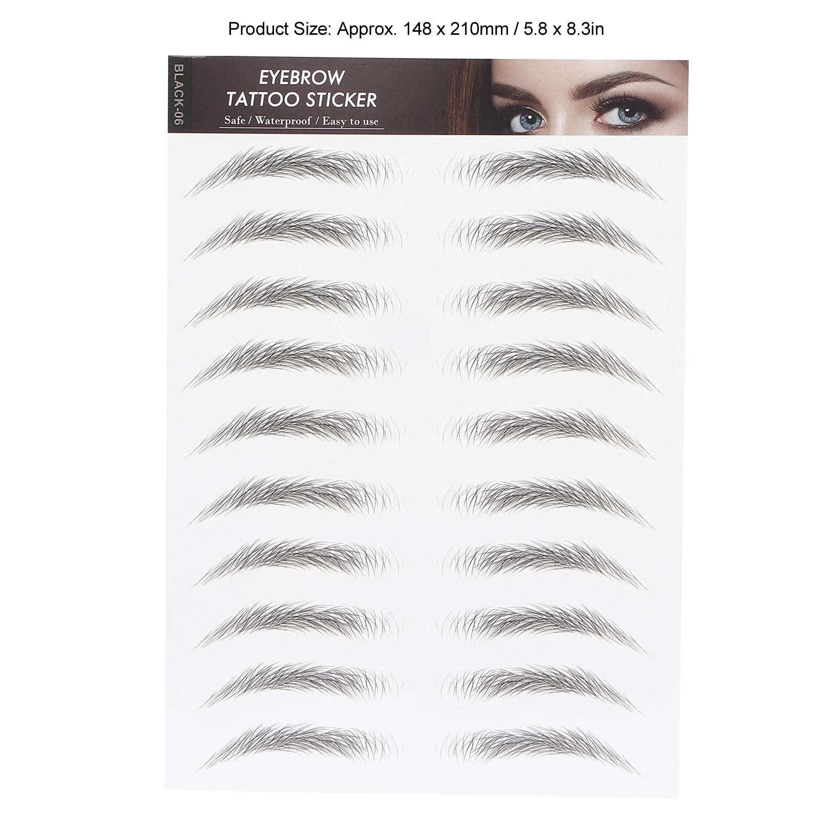 Long Lasting Eyebrow Transfers Sticker Household Portable Women Eyebrow Tattoo Sticker