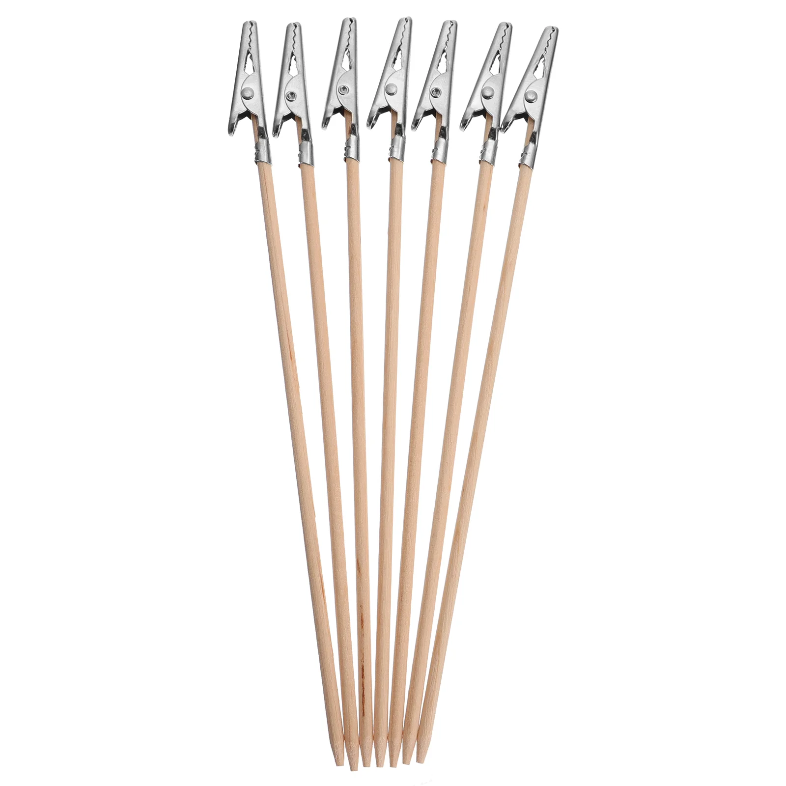 

100 Pcs Model Tools Alligator Clips Photo Modeling Bamboo Skewer DIY Accessories