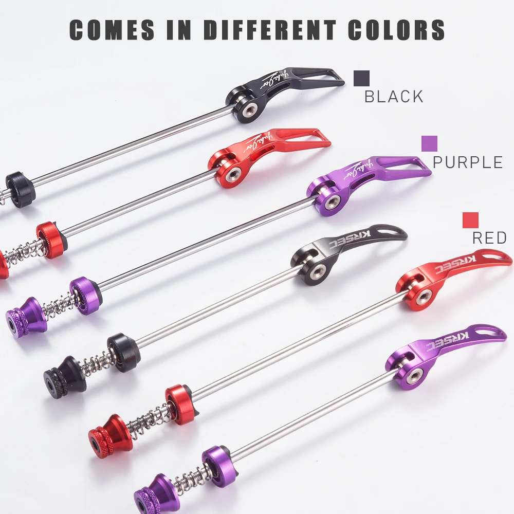 KRSEC دراجة الإفراج السريع الترباس محور أسياخ رافعة المحور الطريق دراجة هوائية جبلية استبدال أجزاء الدراجات للجبهة 145 مللي متر الخلفية 180 مللي متر #3