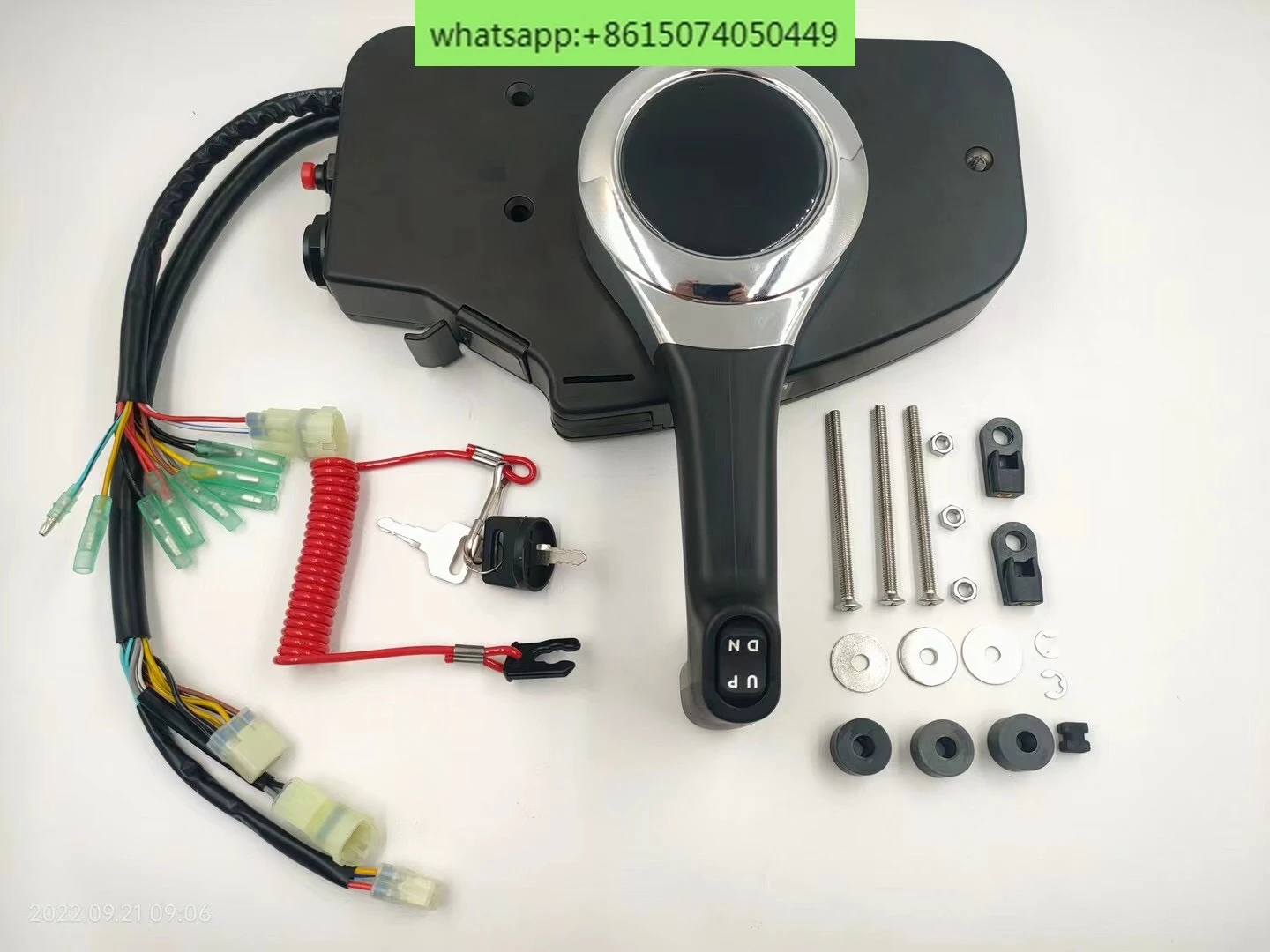 Outboard remote control box, outboard control handle, throttle box, control box