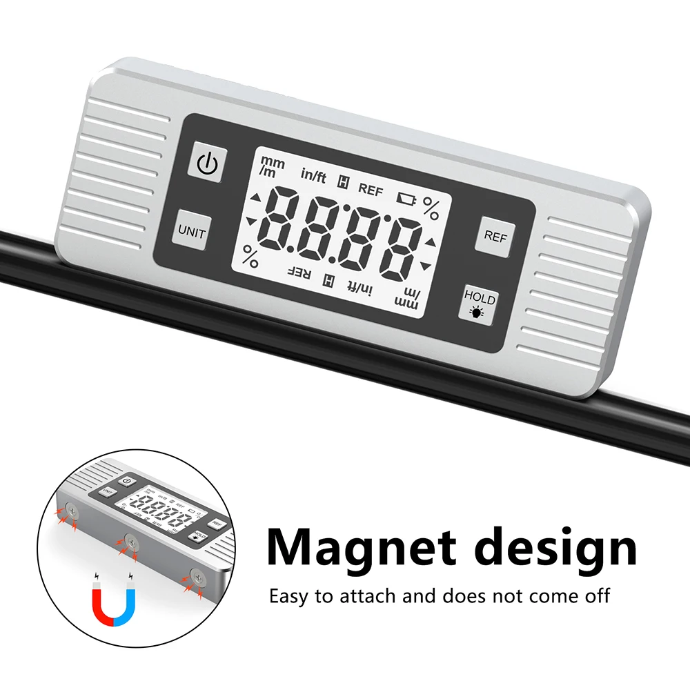 Digital Angle Gauge Magnetic Protractor Inclinometer Level Angle Finder Angle Cube Level Tool