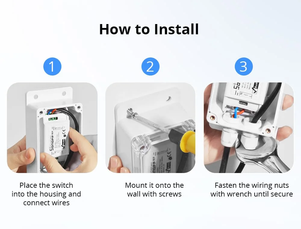 15pcs SONOFF IP66 Waterproof Switch Box Cover For Sonoff Basicr2 Basicr4 Rfr2 Water-resistant Dust Proof Case