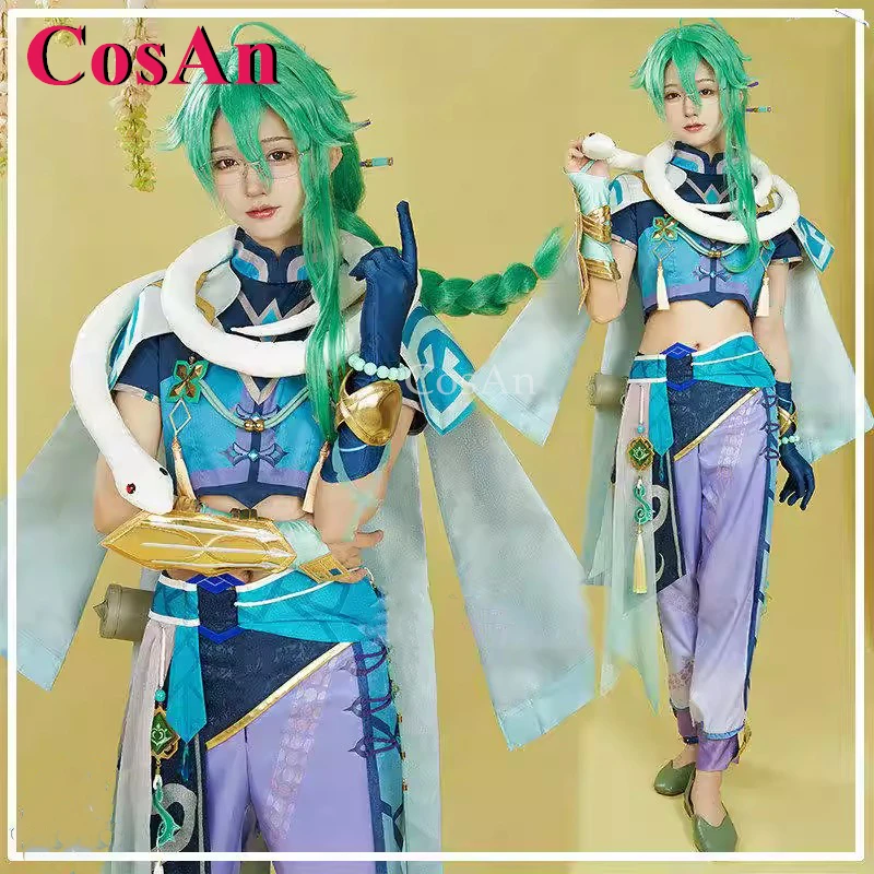 

CosAn Game Genshin Impact Baizhu Cosplay Costumes Fashion Lovely Uniforms Full Set Halloween Party Role Play Clothing S-XL New