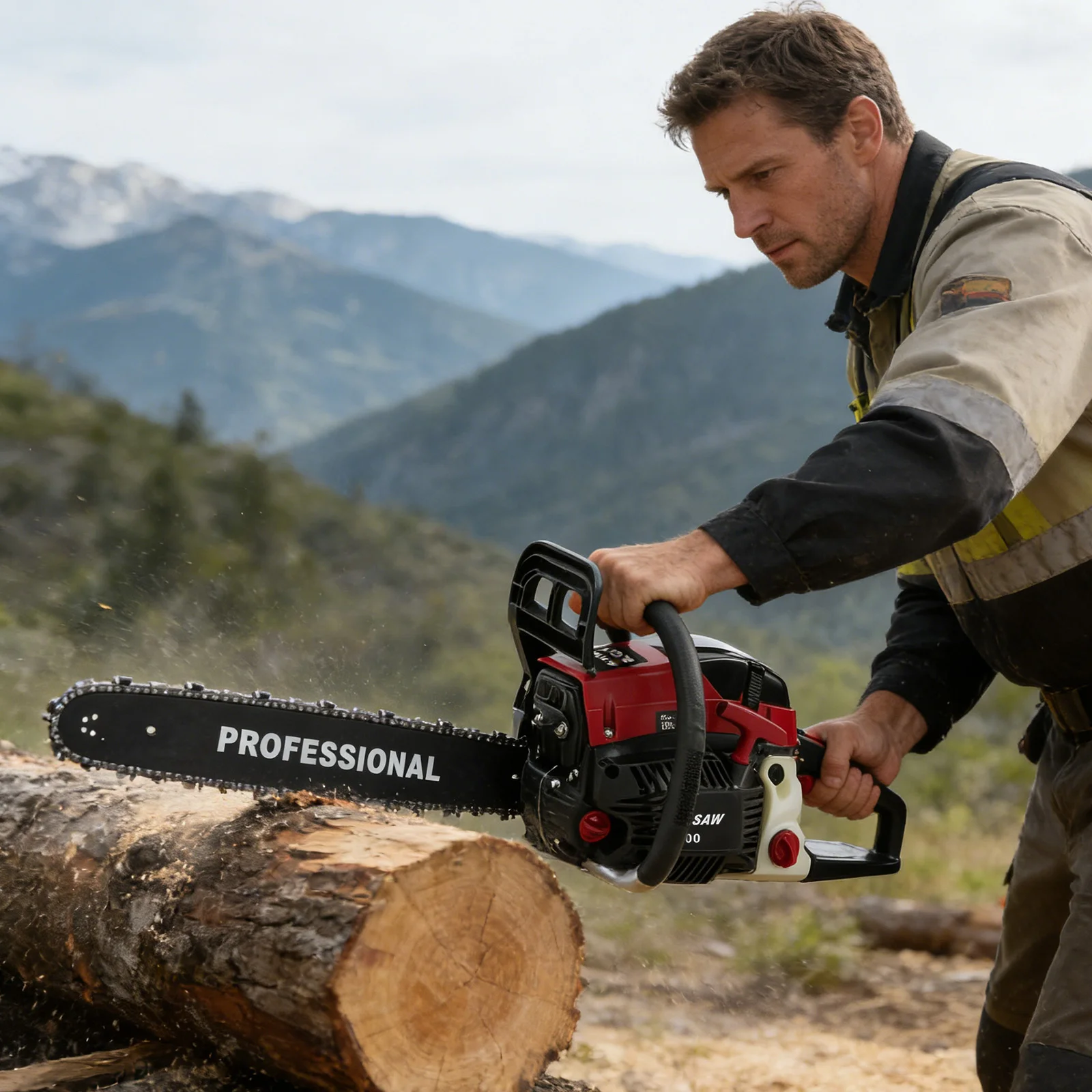 

58cc/2-тактная газовая бензопила 550 мл бензиновая цепная пила/ручная бензиновая бензопила для резки древесины в лесной сборке