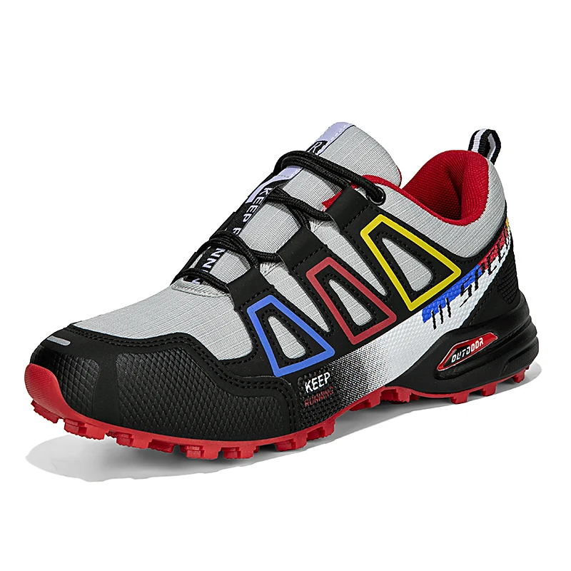 Unisex Outdoor-Wanderschuhe zum Schnüren, rutschfest, leicht, für Herren, taktisches Training, Sportschuhe, Damen, lockless, lässige Fahrradschuhe
