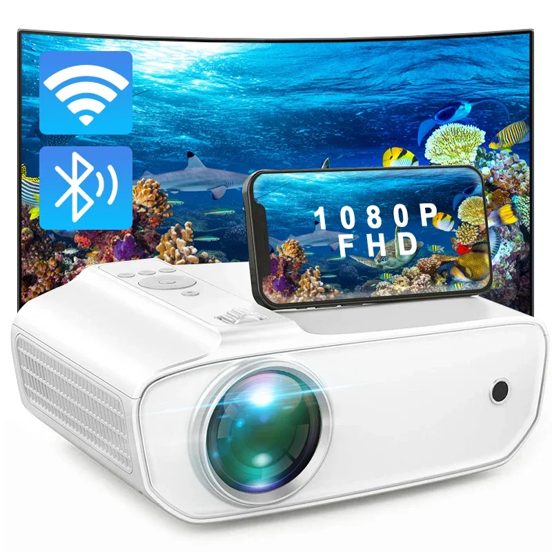 Wholesale P69 Native 1080P Portable Projector 5G Full HD WiFi BT Projector Movie Video Beamer 4K Proyector