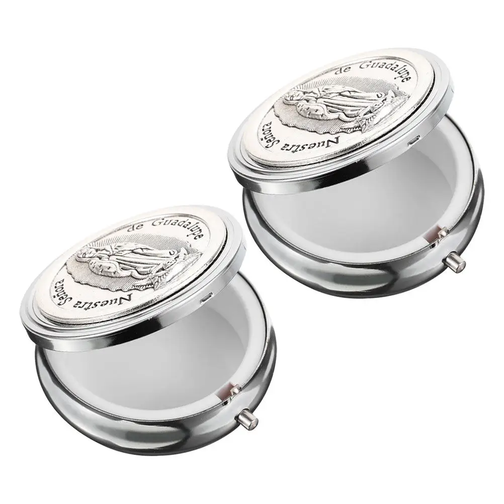 

2Pcs Unique Jewelry Box Metal Gift Box for Women Necklace Bracelet Earring Storage Retro Trinket Organizer Display Case Elegant