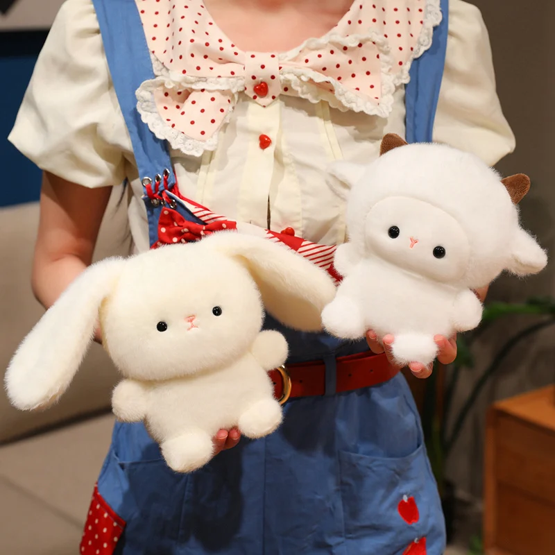 ตุ๊กตาสัตว์น่ารัก ของเล่นตั้งโต๊ะ หมู กระต่าย แกะ หมี ไก่ นาก หมอนอิง ของตกแต่งรถยนต์ ของขวัญนุ่มนิ่มสำหรับเด็ก