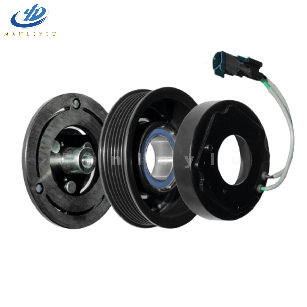 A/C Air Conditioning Compressor Clutch Pulley For Ford DENSO C-Max Focus 1.5 DI TC 2014-2020 H1F119D629HA 1879531 2066540