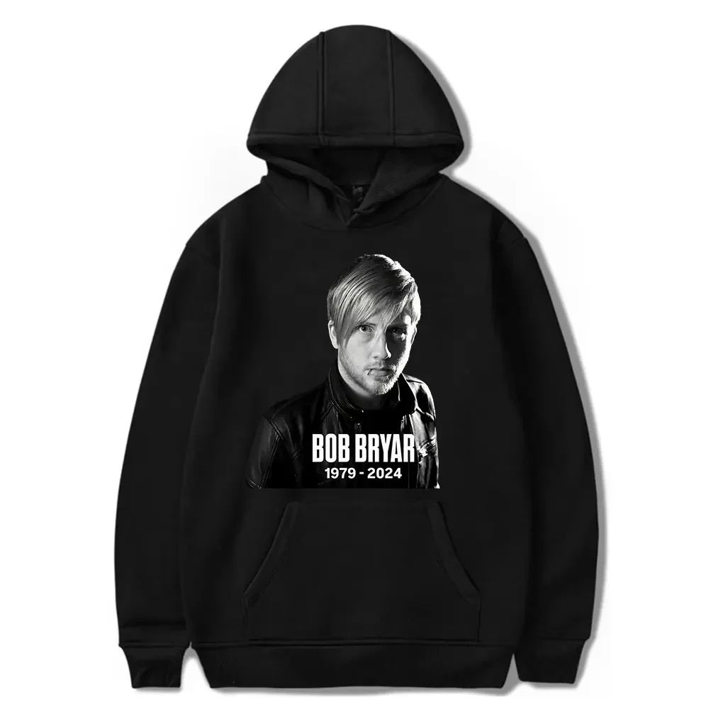 RIP Bob Bryar Memorial Cotton Hoodie 1979-2024 My Chemical Romance  Hooded Drawstring Pocket Sweatshirt Men/women Fans Pullovers