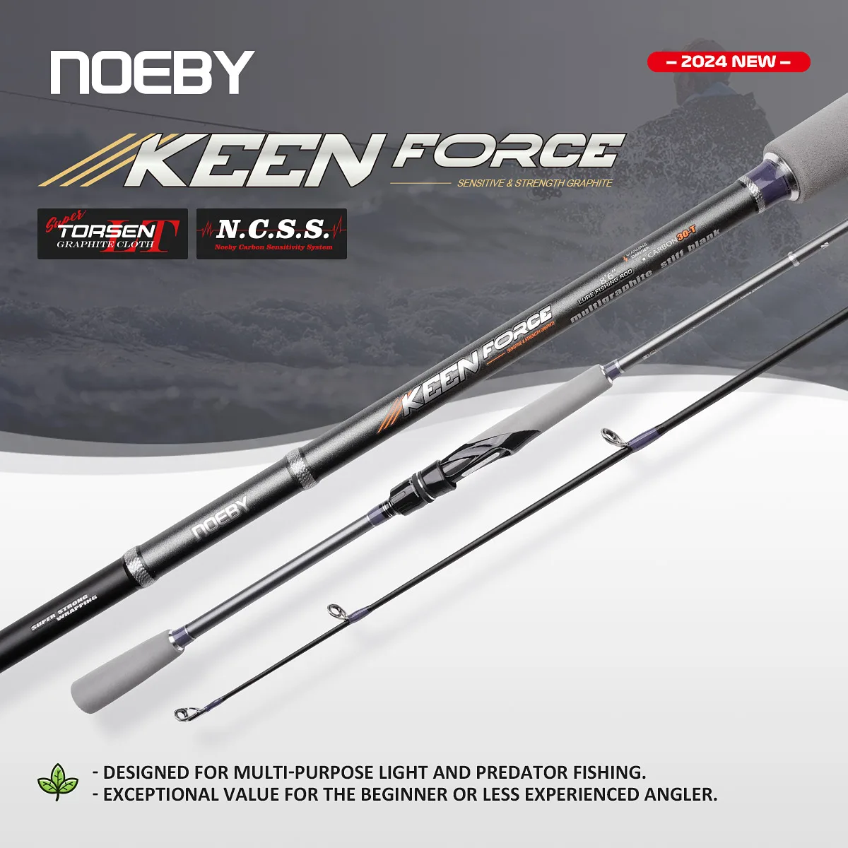 NOEBYKeenForceSpinningFishingRod2.04-2.9mCarbon