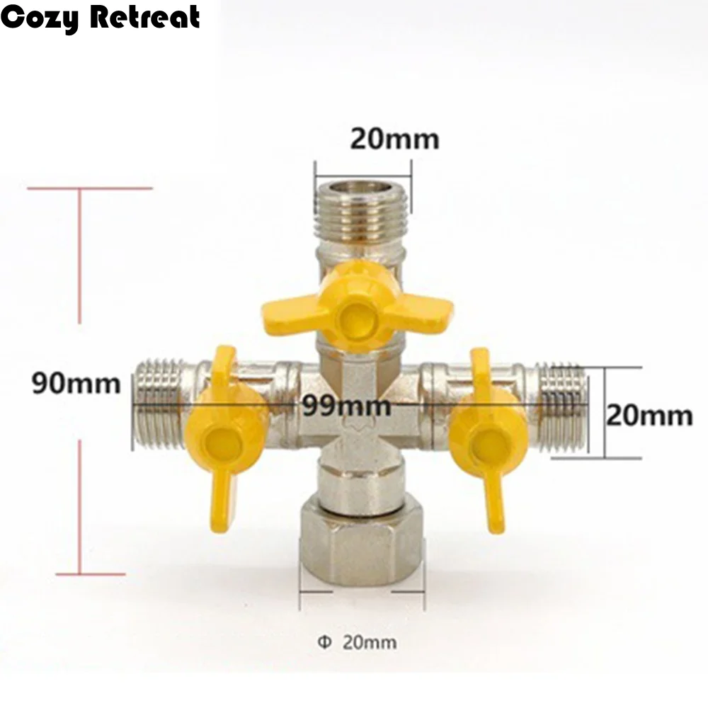 

Трехходовой латунный переключатель-дивертер 2/3, утолщенный, антикоррозийный, с защитой от протечек, легко устанавливаемый, для шлангов и труб, фитинг для лодок