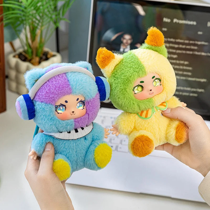 Süße Halloween-Hexenpuppe, Vinyl-Gesicht, Plüschtiere, bunte Puppen, beliebte gefüllte Plüschtiere für Kinder, Hexengeschenke, Halloween-Party