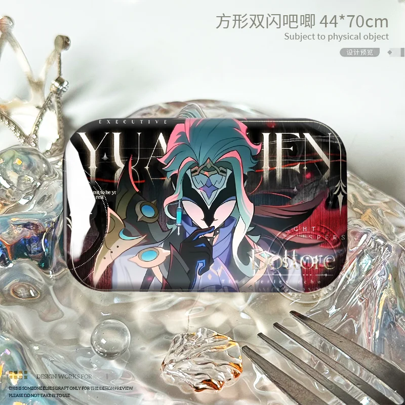 Heißer Genshin Impact Dottore Regrator Bild Silber Glitzer Pin Abzeichen Cosplay Zubehör für Kleidung Rucksack Deko Brosche Geschenke