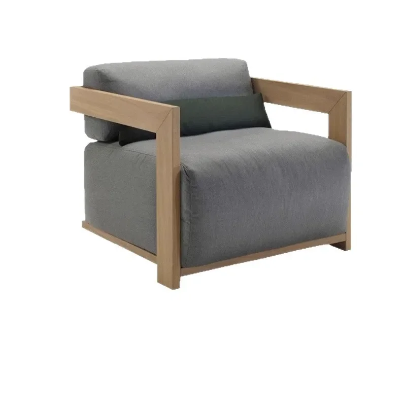 

Nordic outdoor villa terrace teak sofa garden courtyard sofa combination furniture hotel homestay sofa set