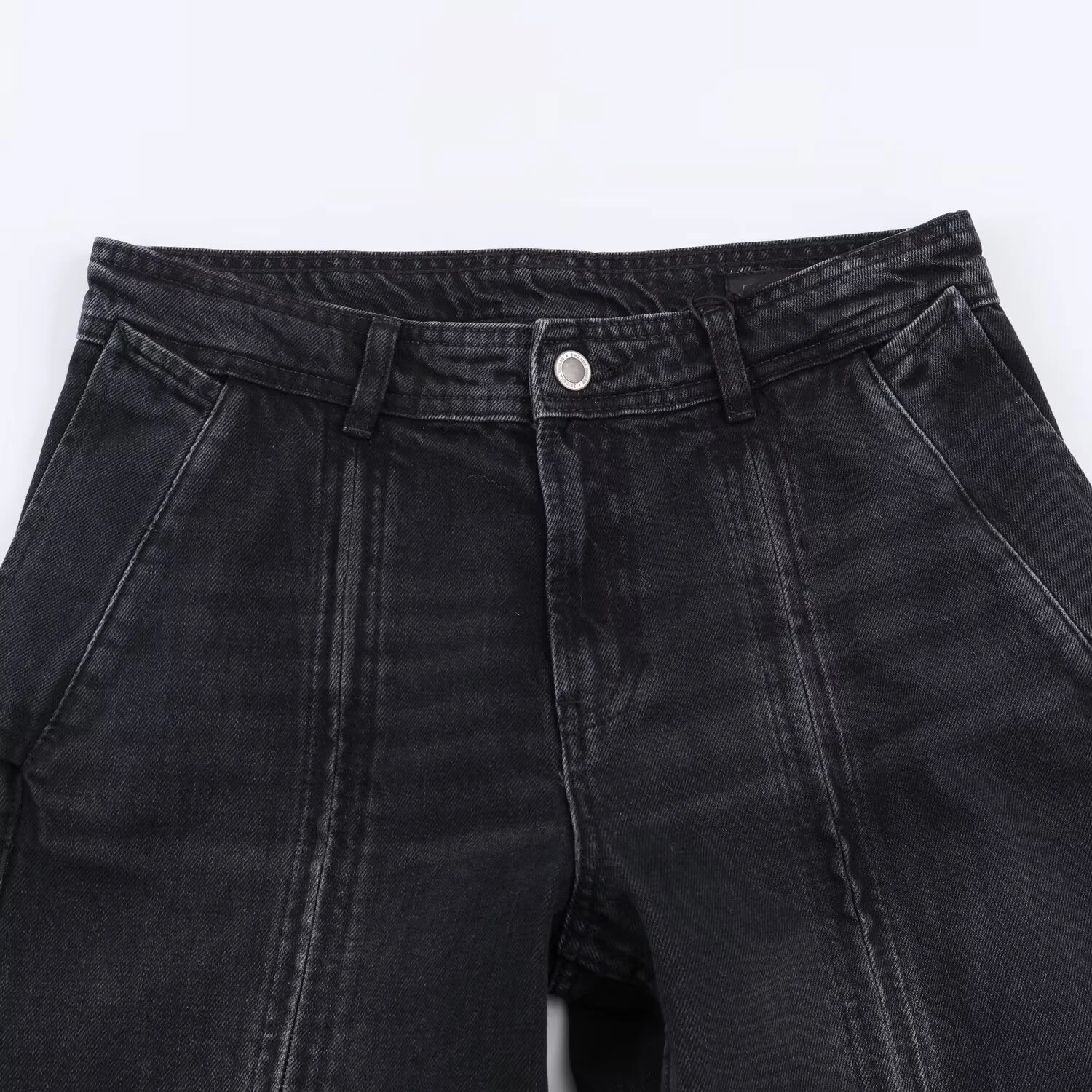 2025 Winter New Women's Casual Fashion Sweet and Cool Style Versatile Mid-Waist Wide-Leg Zipper Jeans