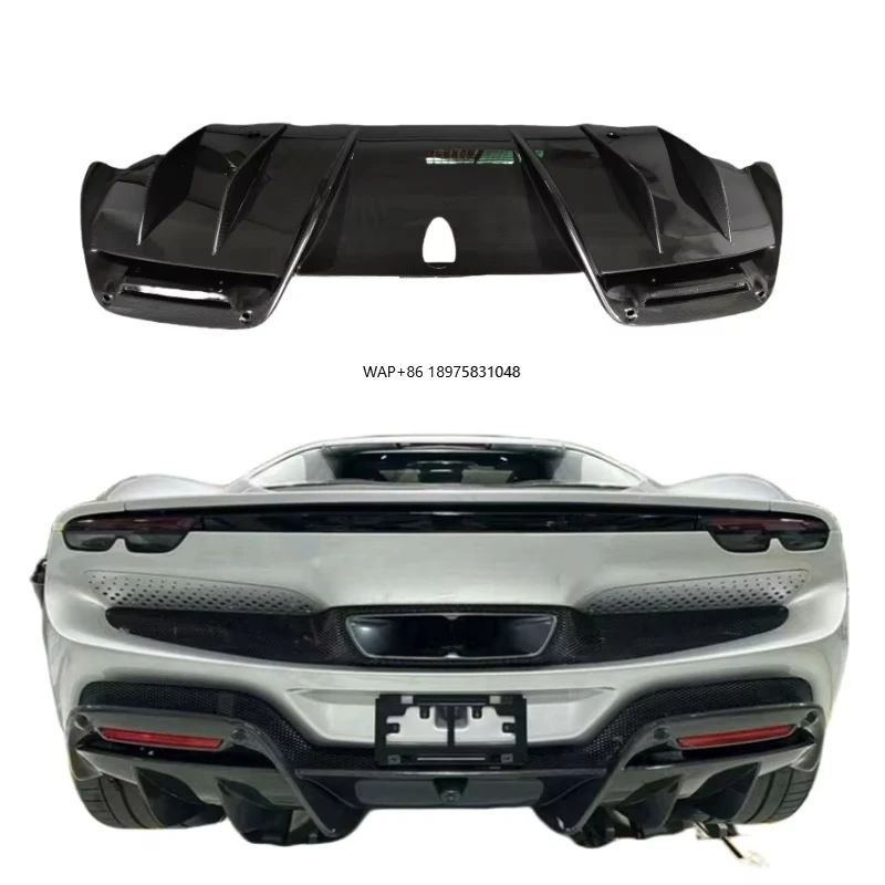 

OEM Style 2022-2023 Carbon Fiber Rear Diffuser Lip Body Kit for 296 GTB Stylish Custom Parts