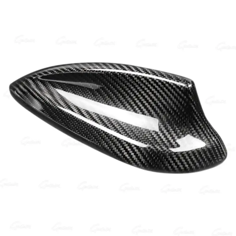 ألياف الكربون الحقيقية لسيارات BMW F20 F45 X5 X6 هوائي هوائي تصفيف السيارة هوائي زعانف القرش غطاء ديكور اكسسوارات السيارات #6