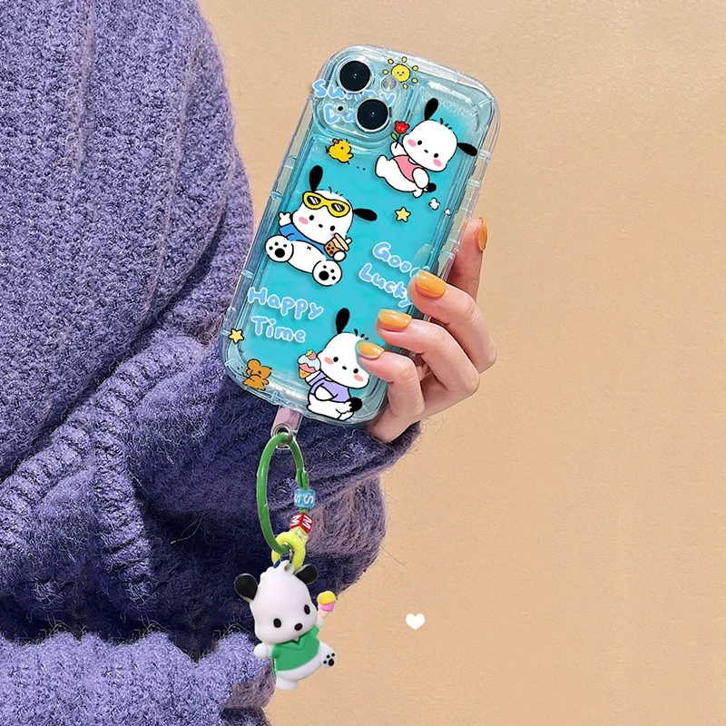 Cartoon 3D Hello Kitty Kuromi Dog Case For Samsung Galaxy A53 A05 A21S A04S A24 A10S A04E A71 A72 A33 A02 A03 A73 F13 A05S