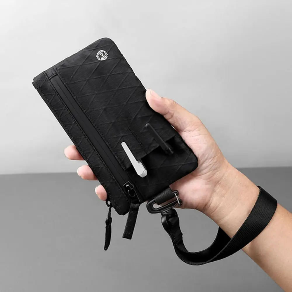 مكافحة سرقة RFID حجب الرمز البريدي مخلب مع معصمه سليم مع سحاب الرجال محافظ 3 فتحات خارجية محفظة نسائية للعملات المعدنية السفر