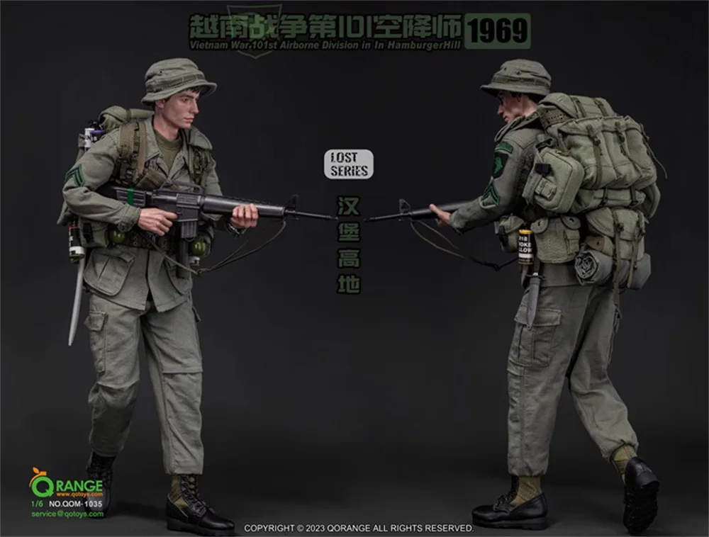 For Sale 1/6 QORANGE QOTOYS QOM-1035 US. Vietnam Series 101st Army Soldier Full Set Moveable Action Figure Gift For Collect